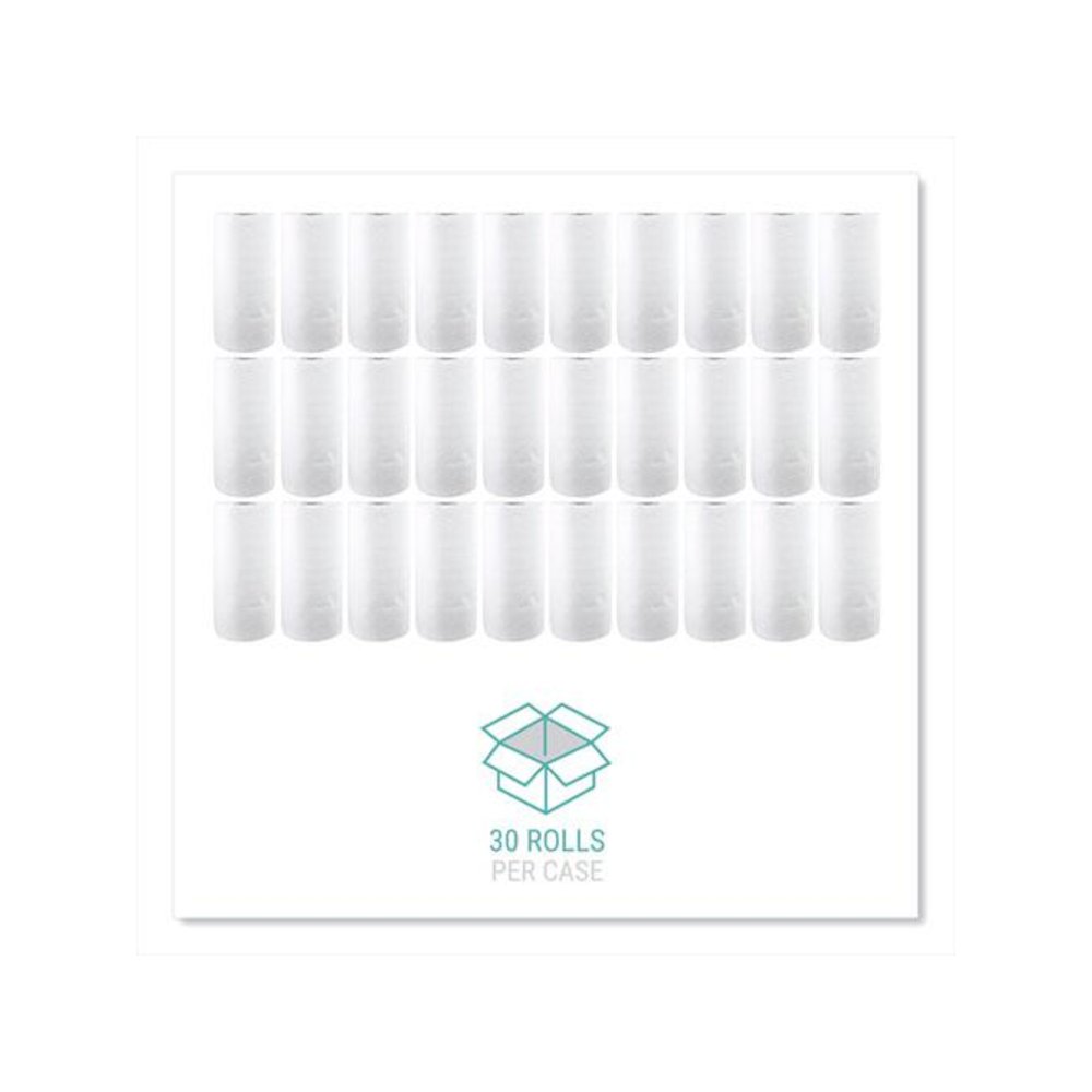 Kitchen Roll Towels, 2-Ply, 11 x 8.5, White, 85/Roll, 30 Rolls/Carton. Picture 7