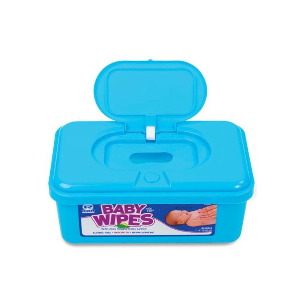 Baby Wipes Tub, Unscented, White, 80/Tub, 12 Tubs/Carton. Picture 5