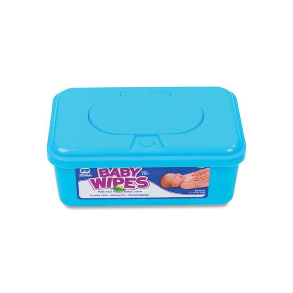 Baby Wipes Tub, Unscented, White, 80/Tub, 12 Tubs/Carton. Picture 4