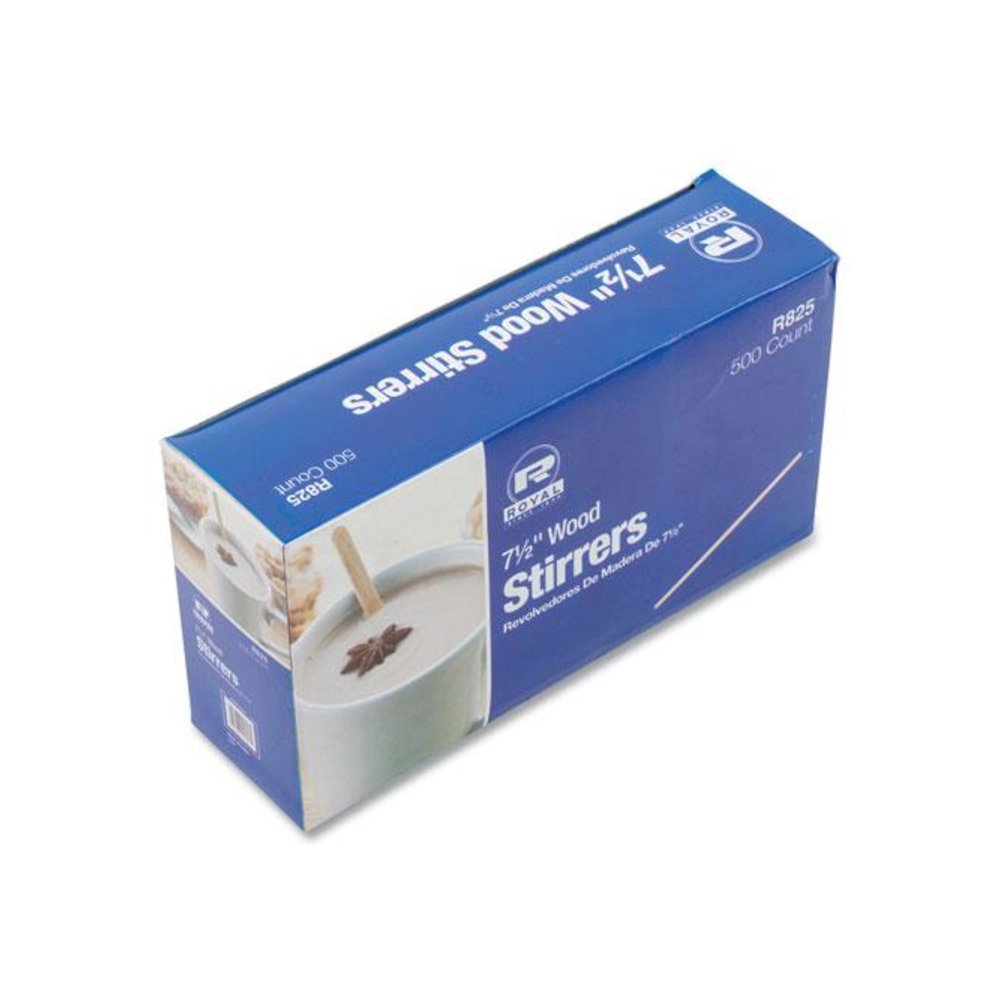 Wood Stir Sticks, 7.5" Long, 500/Box, 10 Boxes/Carton. Picture 4