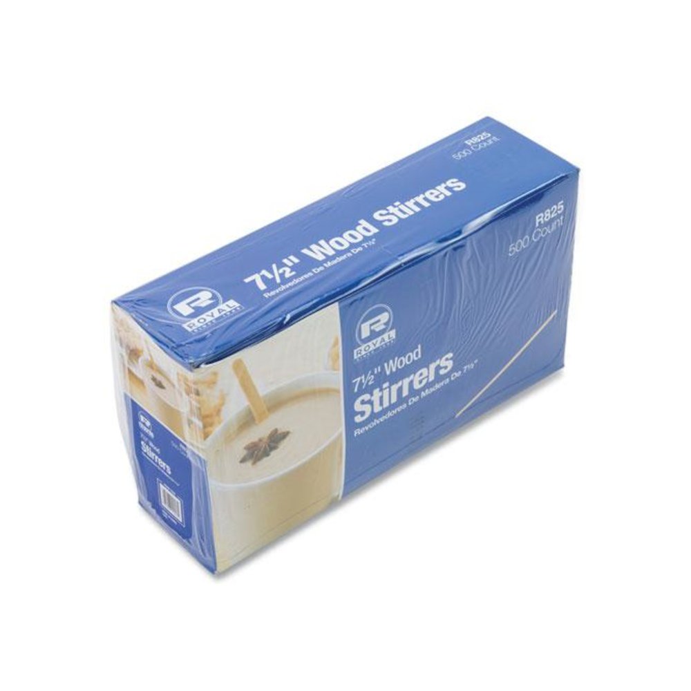 Wood Stir Sticks, 7.5" Long, 500/Box, 10 Boxes/Carton. Picture 3