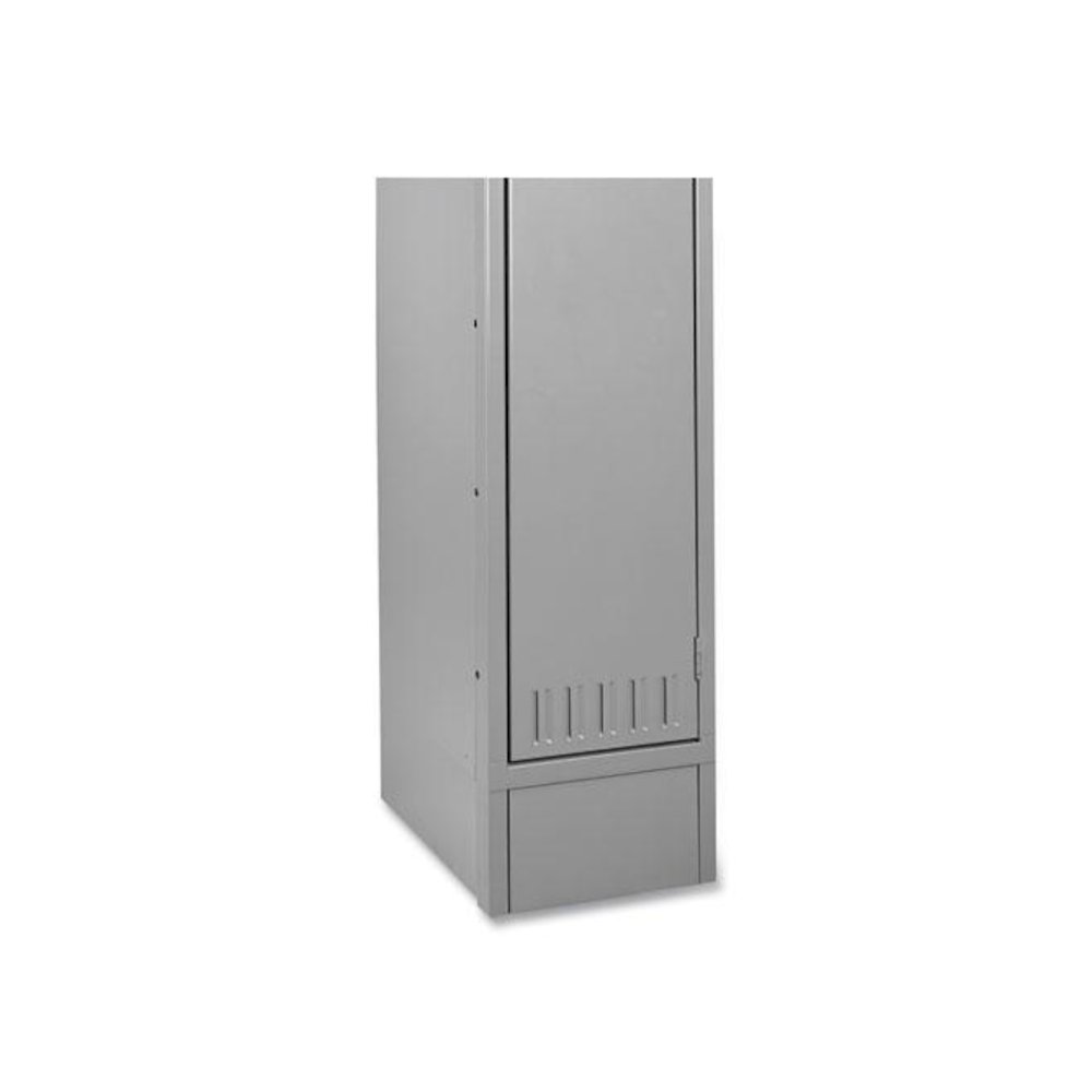 Three Wide Closed Locker Base, 36w x 18d x 6h, Sand. Picture 2