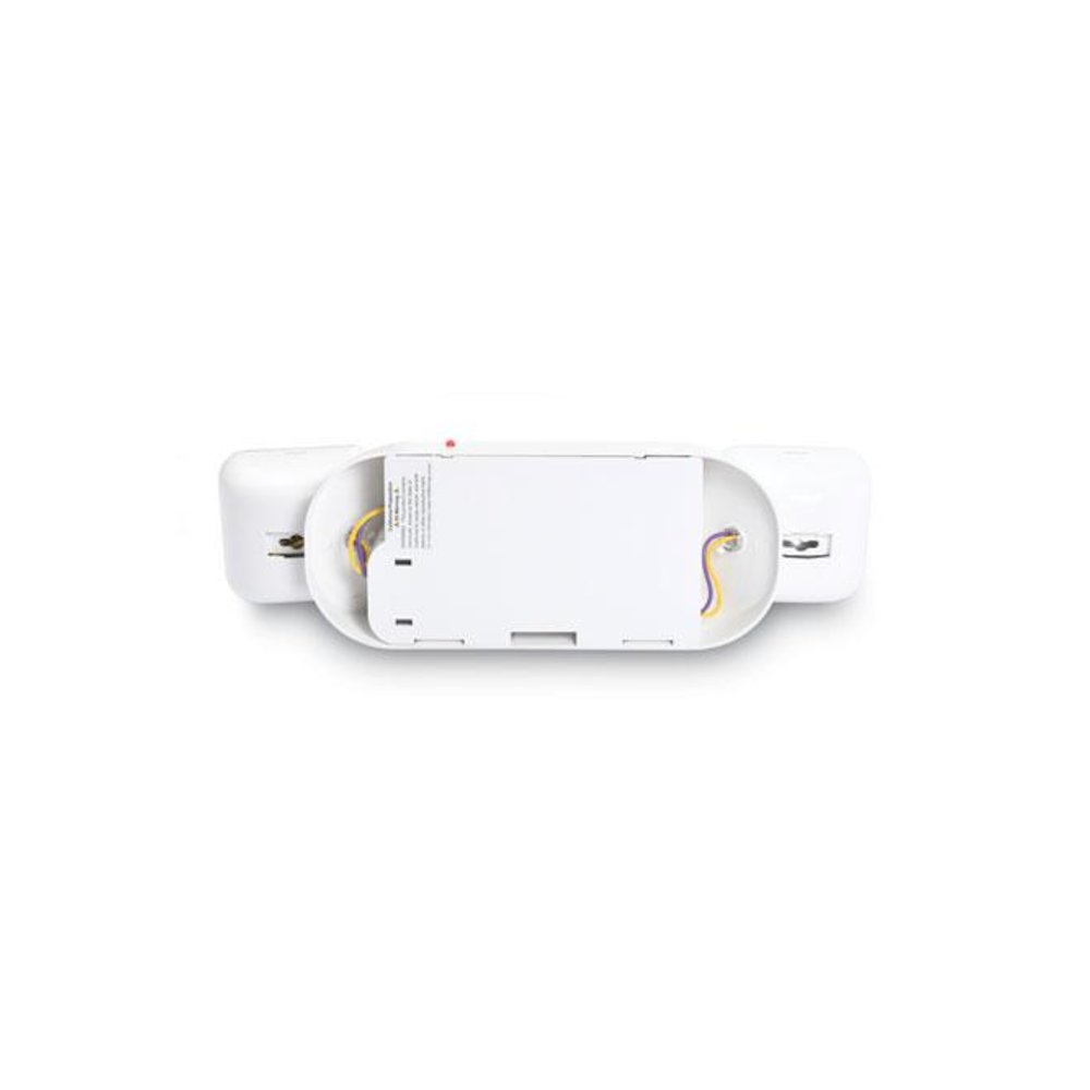 Swivel Head Twin Beam Emergency Lighting Unit, 12.75w x 4d x 5.5"h, White. Picture 2