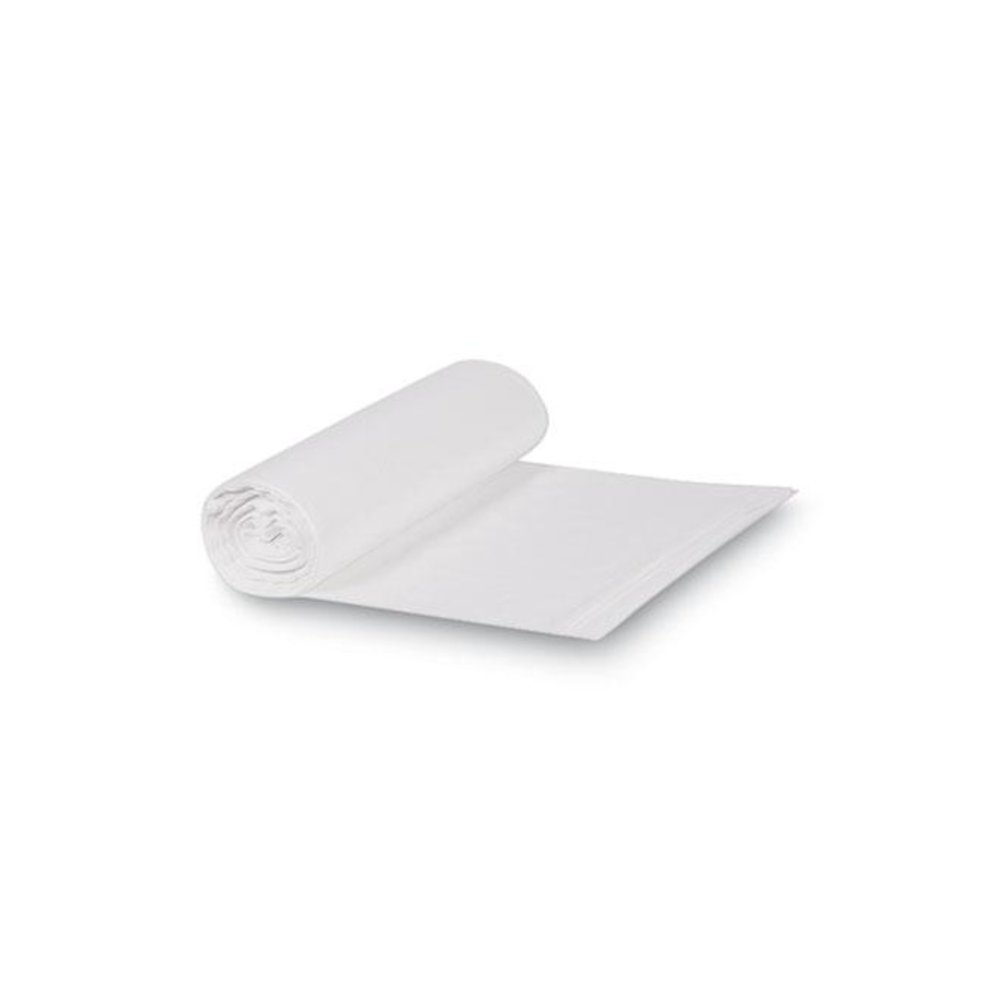 High-Density Can Liners, 33 gal, 13 mic, 33" x 39", Natural, Perforated Roll, 25 Bags/Roll, 10 Rolls/Carton. Picture 4