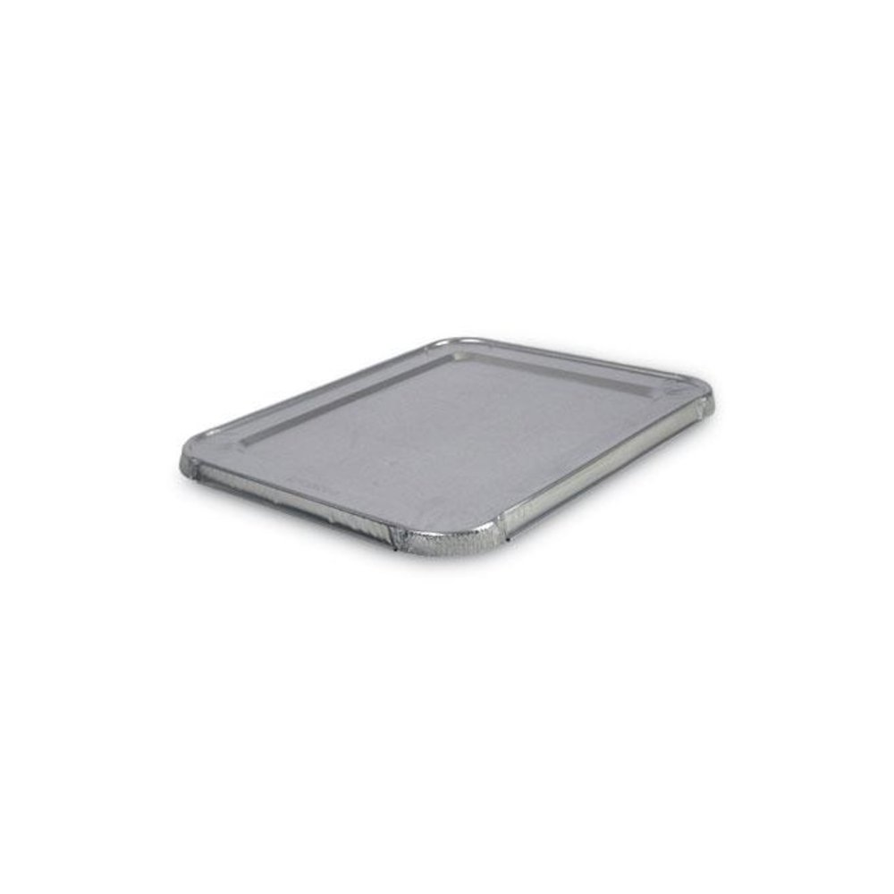 Aluminum Steam Table Pan Lids, Fits Half-Size Deep Pan, 290 Gauge, 0.63" Deep, 10.5 x 12.81, 100/Carton. Picture 1