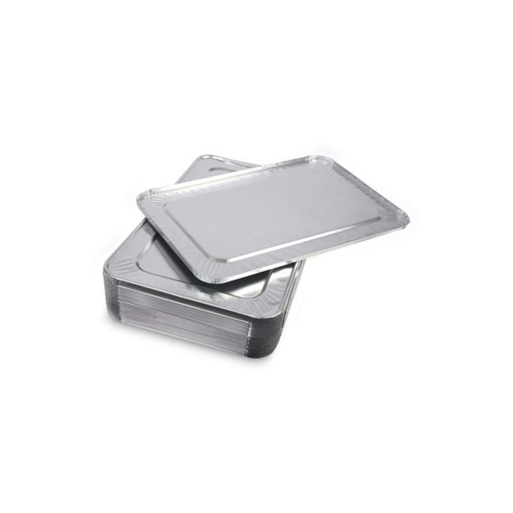 Aluminum Steam Table Pan Lids, Fits Full-Size Deep Pan, 380 Gauge, 0.63" Deep, 12.88 x 20.81, 50/Carton. Picture 2