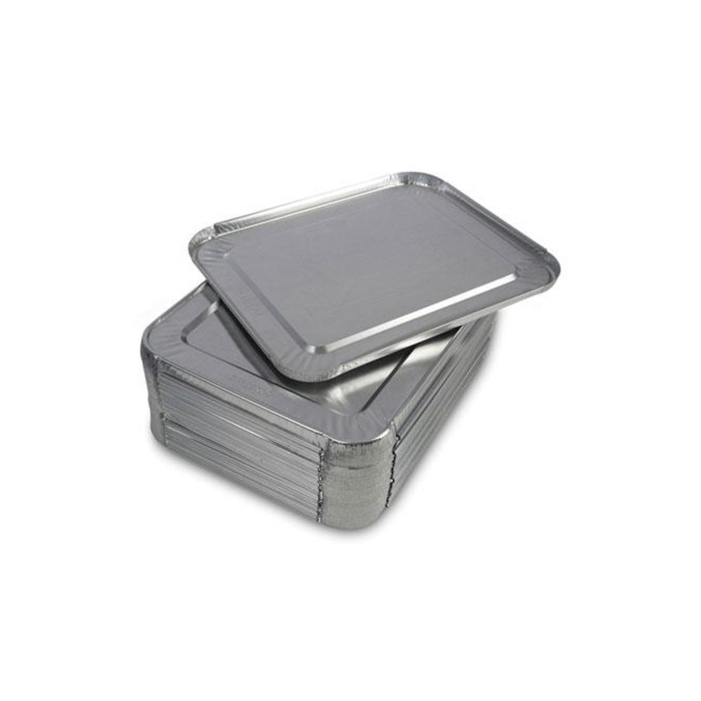 Aluminum Steam Table Pan Lids, Fits Half-Size Deep Pan, 290 Gauge, 0.63" Deep, 10.5 x 12.81, 100/Carton. Picture 2