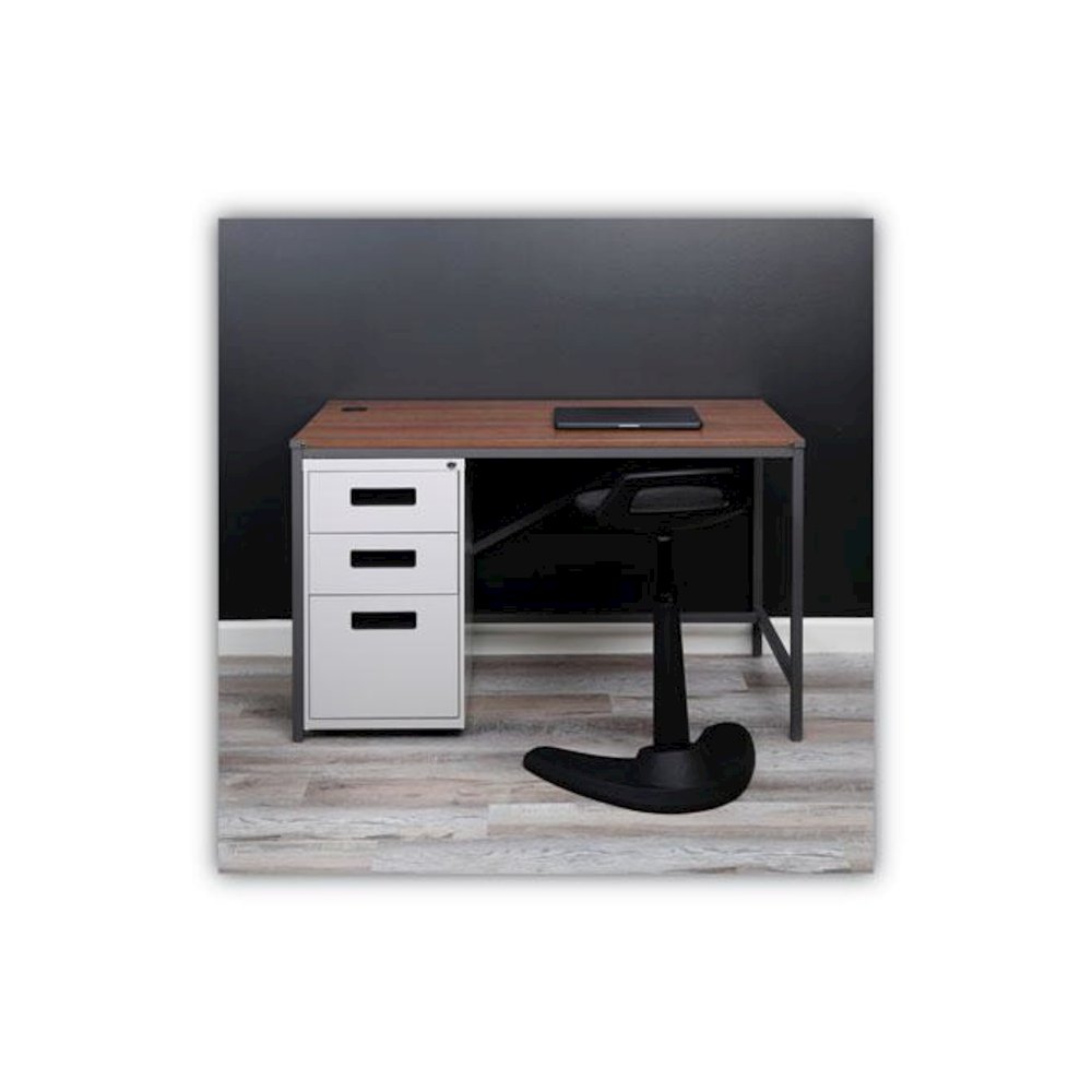 File Pedestal, Left or Right, 3-Drawers: Box/Box/File, Legal/Letter, Light Gray, 14.96" x 19.29" x 27.75". Picture 7