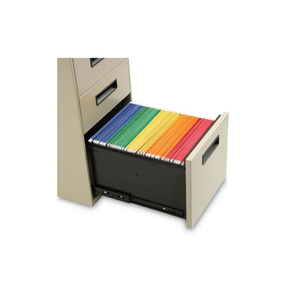 File Pedestal, Left or Right, 3-Drawers: Box/Box/File, Legal/Letter, Putty, 14.96" x 19.29" x 27.75". Picture 6