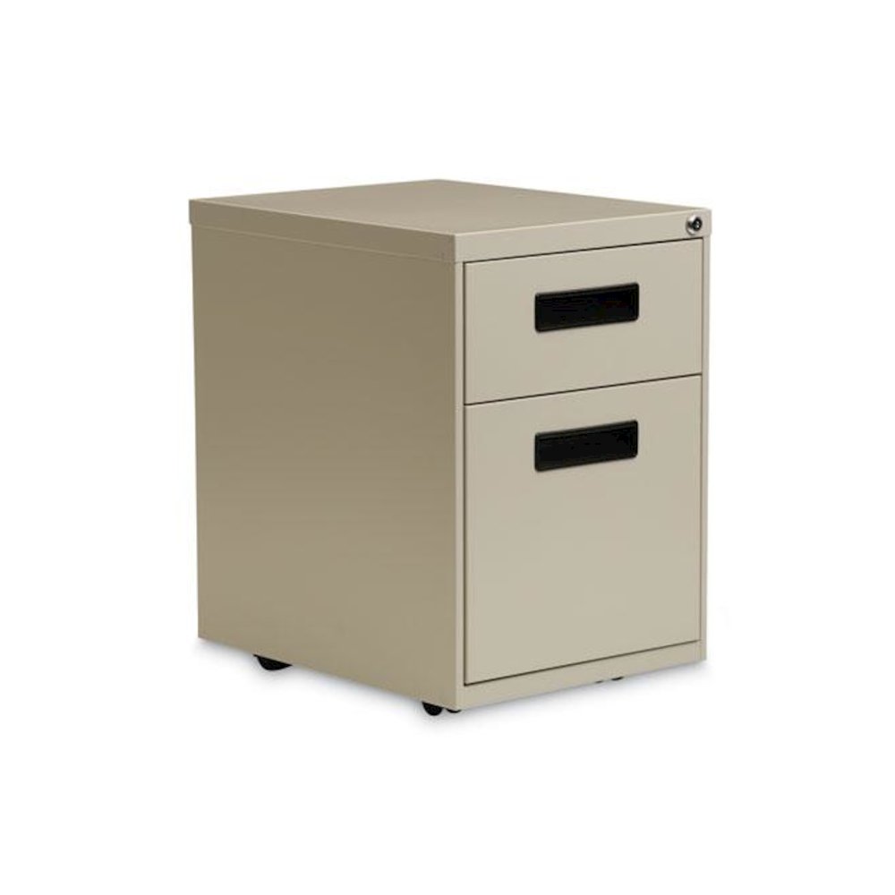 File Pedestal, Left or Right, 2-Drawers: Box/File, Legal/Letter, Putty, 14.96" x 19.29" x 21.65". Picture 1