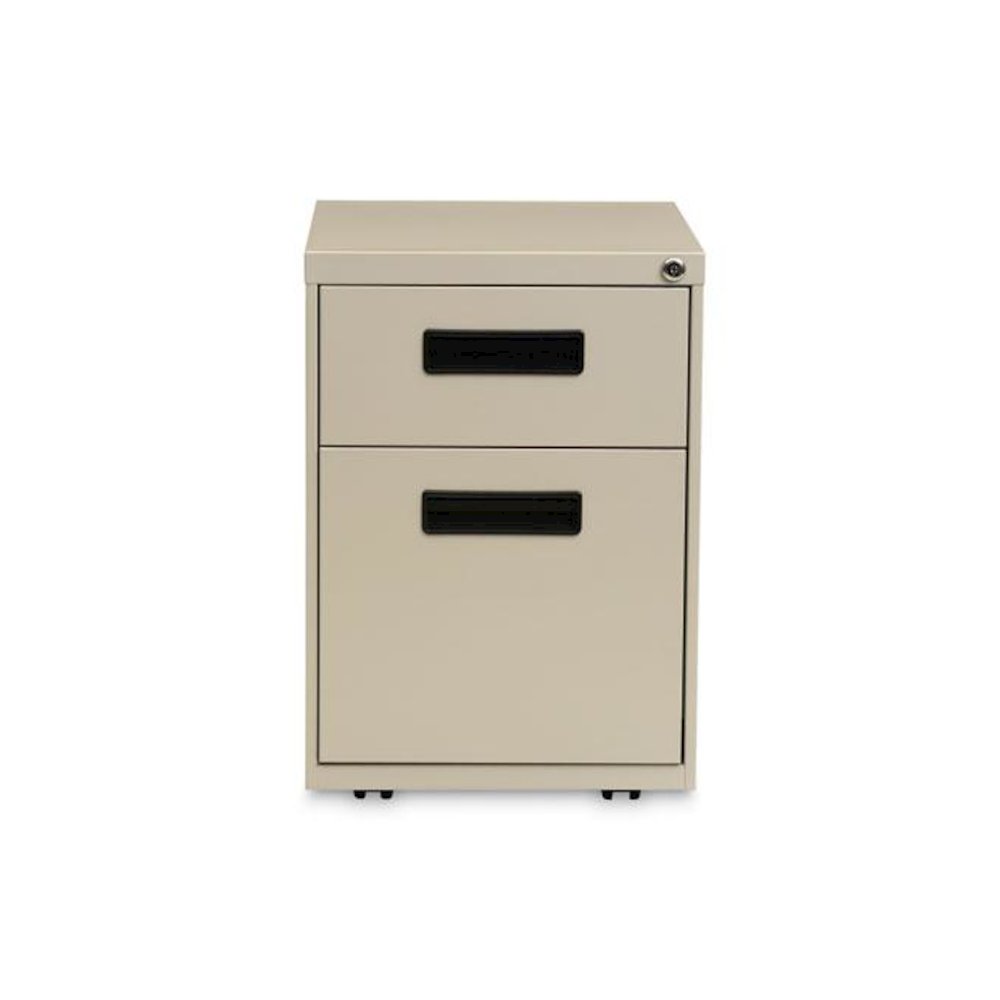 File Pedestal, Left or Right, 2-Drawers: Box/File, Legal/Letter, Putty, 14.96" x 19.29" x 21.65". Picture 2