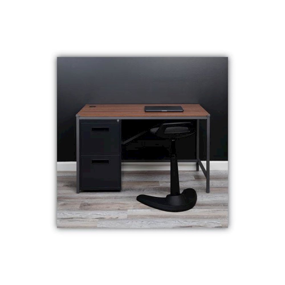 File Pedestal, Left or Right, 2 Legal/Letter-Size File Drawers, Charcoal, 14.96" x 19.29" x 27.75". Picture 7