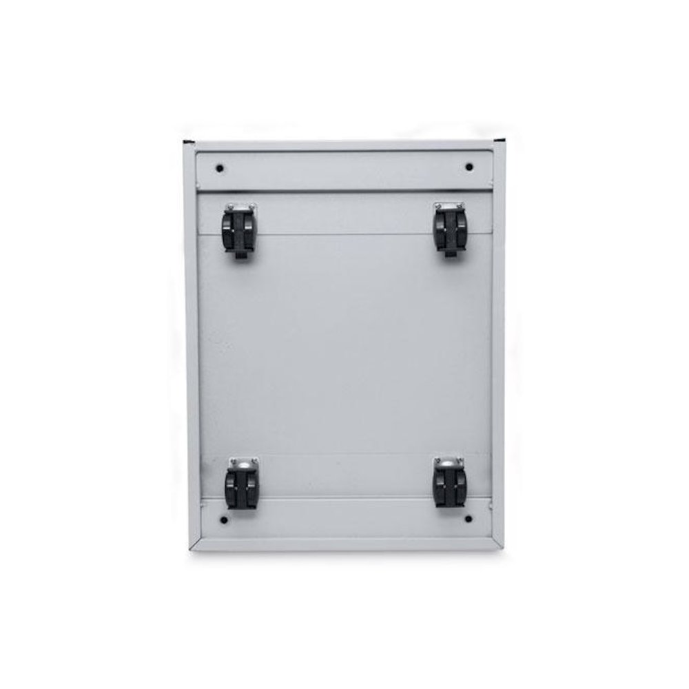 File Pedestal, Left or Right, 2 Legal/Letter-Size File Drawers, Light Gray, 14.96" x 19.29" x 27.75". Picture 9