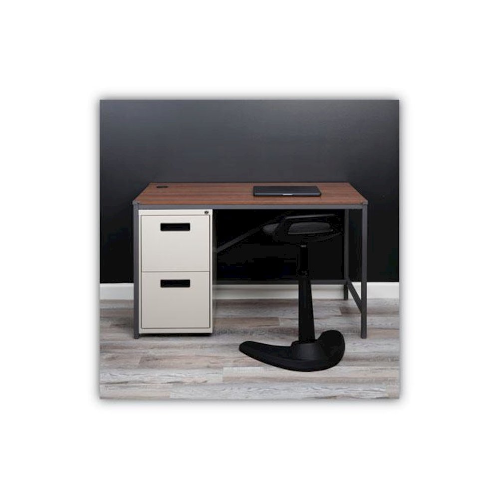 File Pedestal, Left or Right, 2 Legal/Letter-Size File Drawers, Putty, 14.96" x 19.29" x 27.75". Picture 7