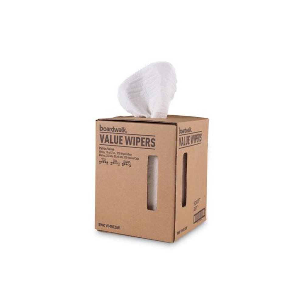 DRC Wipers, Centerpull, 10 x 11.5, White, 200/Carton. Picture 1