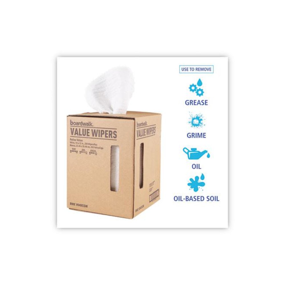 DRC Wipers, Centerpull, 10 x 11.5, White, 200/Carton. Picture 2