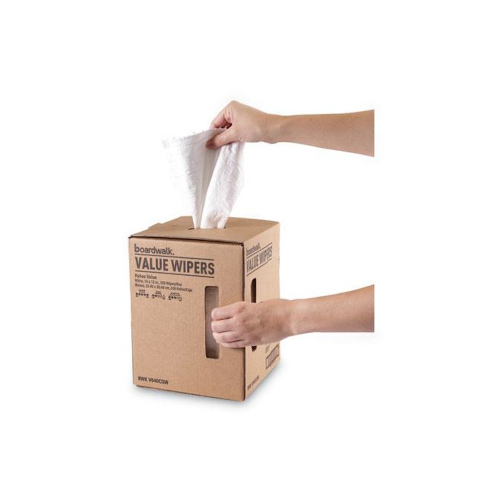 DRC Wipers, Centerpull, 10 x 11.5, White, 200/Carton. Picture 4
