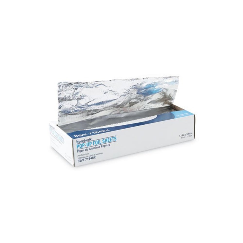 Standard Aluminum Foil Pop-Up Sheets, 63 Gauge, 12 x 10.75, 200/Box, 12 Boxes/Carton. Picture 1