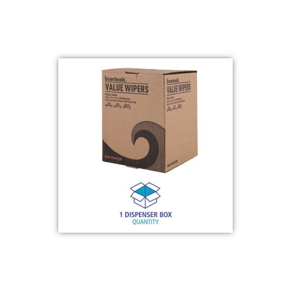 DRC Wipers, Centerpull, 10 x 11.5, White, 200/Carton. Picture 3