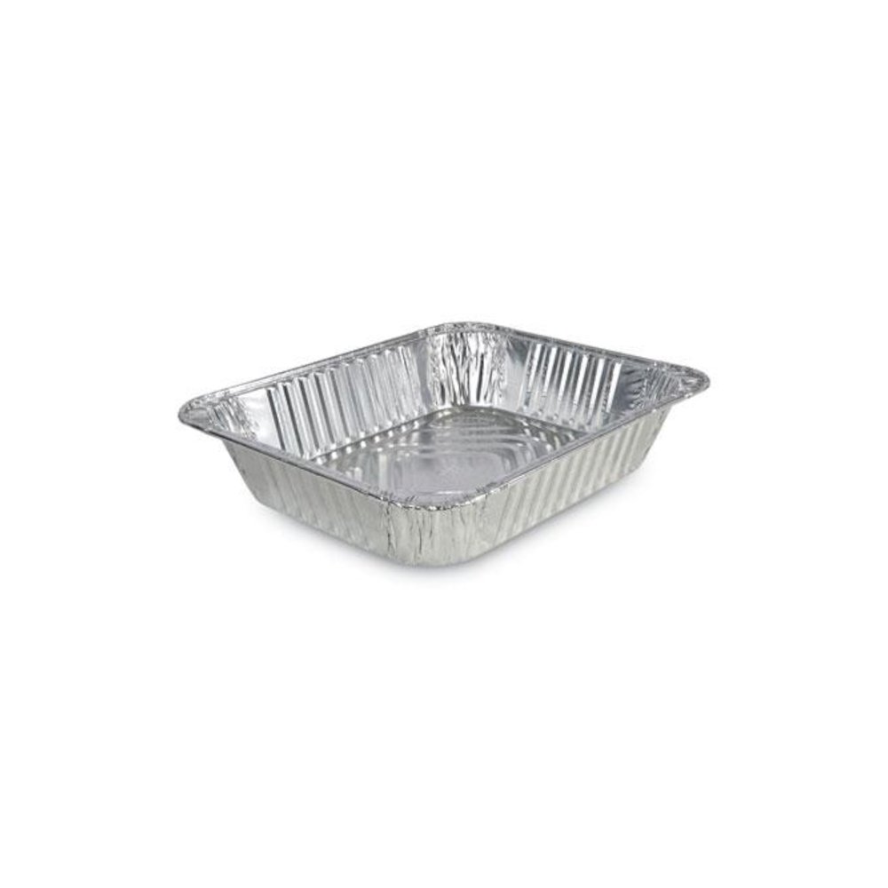 Aluminum Steam Table Pans, Half-Size Deep, 400 Gauge, 2.56" Deep, 10.38 x 12.75, 100/Carton. Picture 1