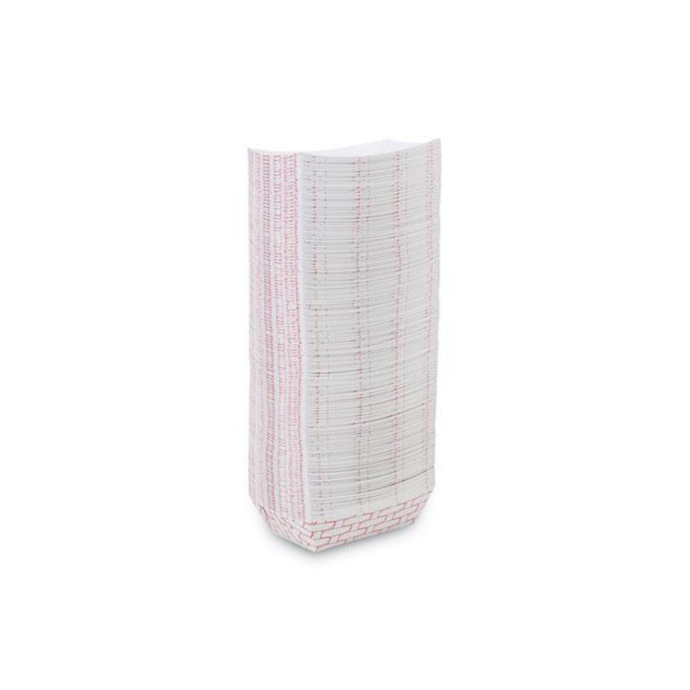 Paper Food Baskets, 2 lb Capacity, Red/White, 1,000/Carton. Picture 7
