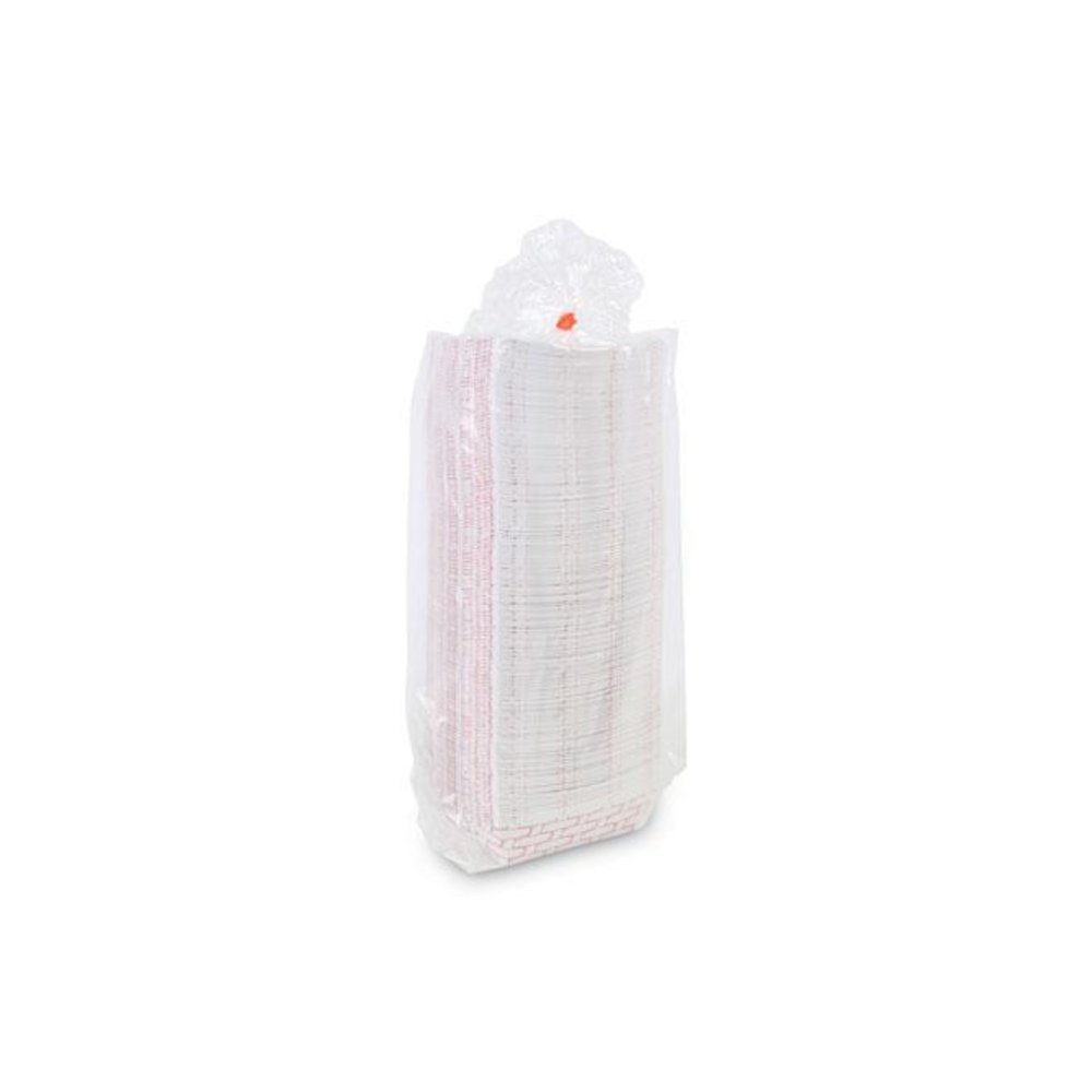 Paper Food Baskets, 2 lb Capacity, Red/White, 1,000/Carton. Picture 8