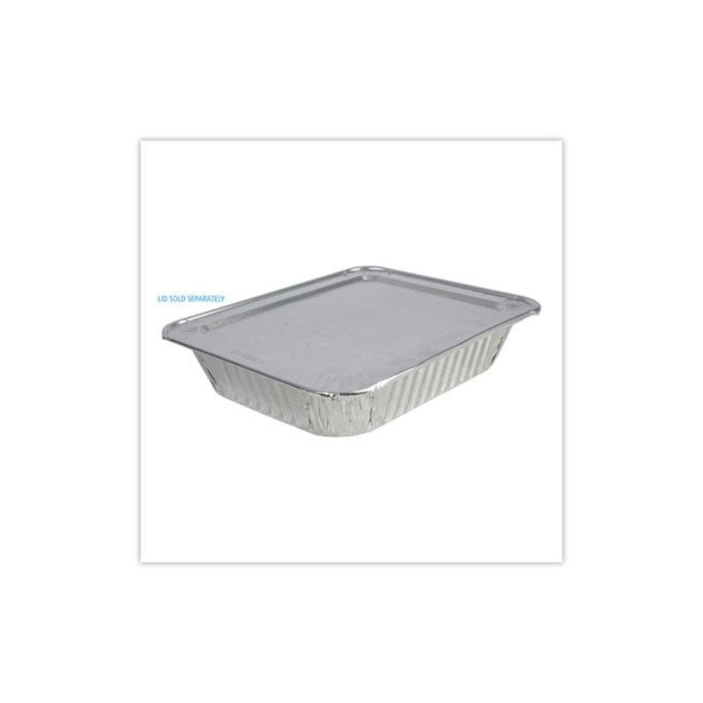 Aluminum Steam Table Pans, Half-Size Deep, 400 Gauge, 2.56" Deep, 10.38 x 12.75, 100/Carton. Picture 4