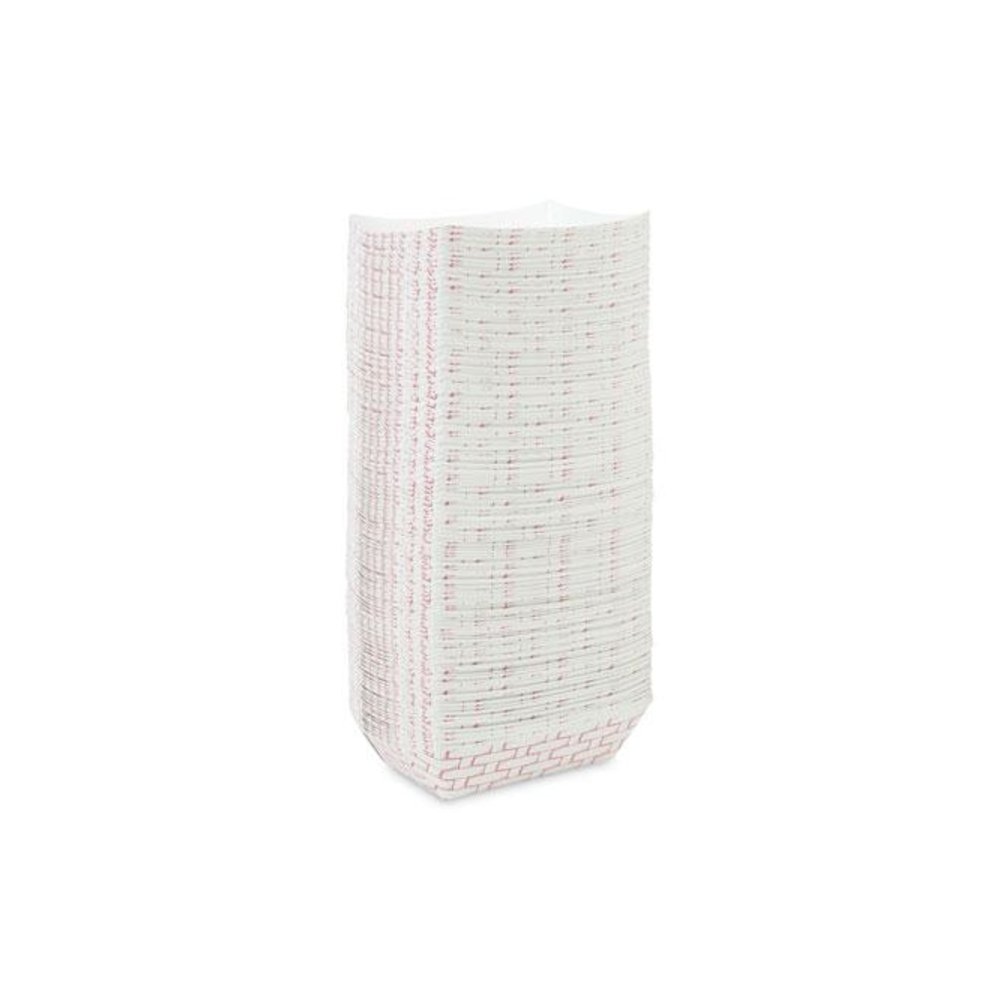 Paper Food Baskets, 2.5 lb Capacity, Red/White, 500/Carton. Picture 7