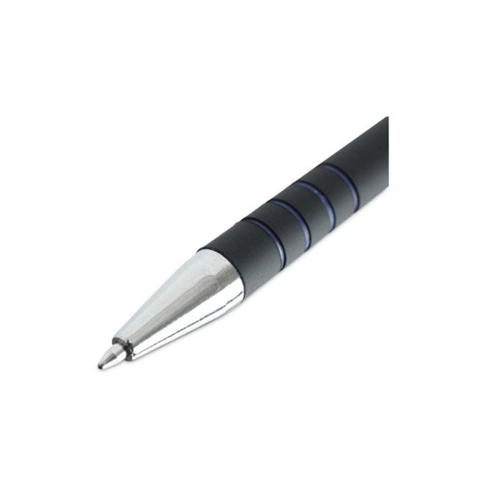 Ballpoint Pen, Retractable, Fine 0.7 mm, Blue Ink, Blue Barrel, Dozen. Picture 7