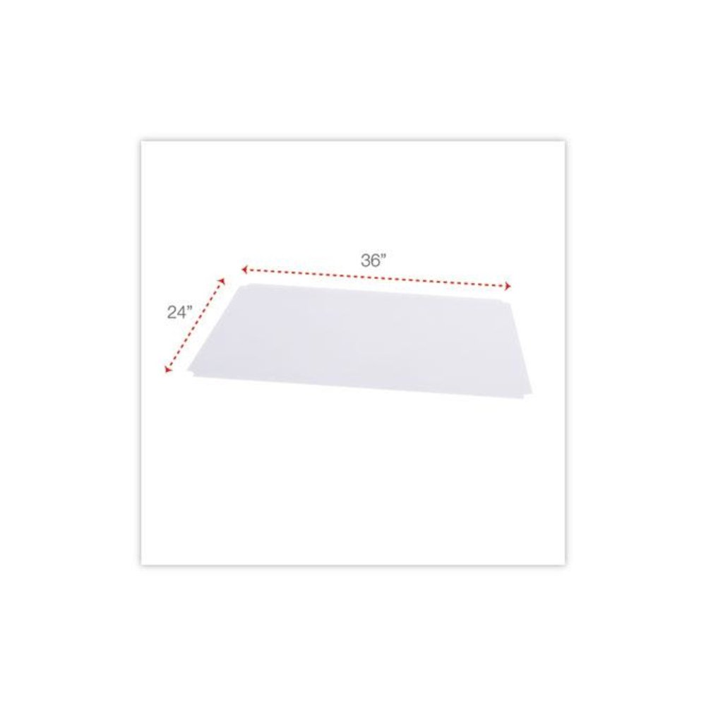 Shelf Liners For Wire Shelving, Clear Plastic, 36w x 24d, 4/Pack. Picture 2