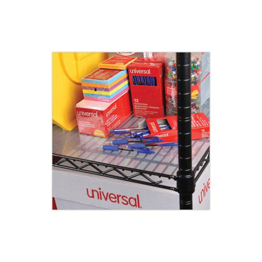 Shelf Liners For Wire Shelving, Clear Plastic, 36w x 24d, 4/Pack. Picture 6