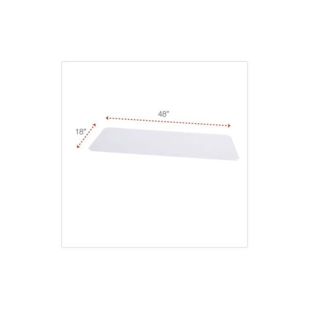Shelf Liners For Wire Shelving, Clear Plastic, 48w x 18d, 4/Pack. Picture 2