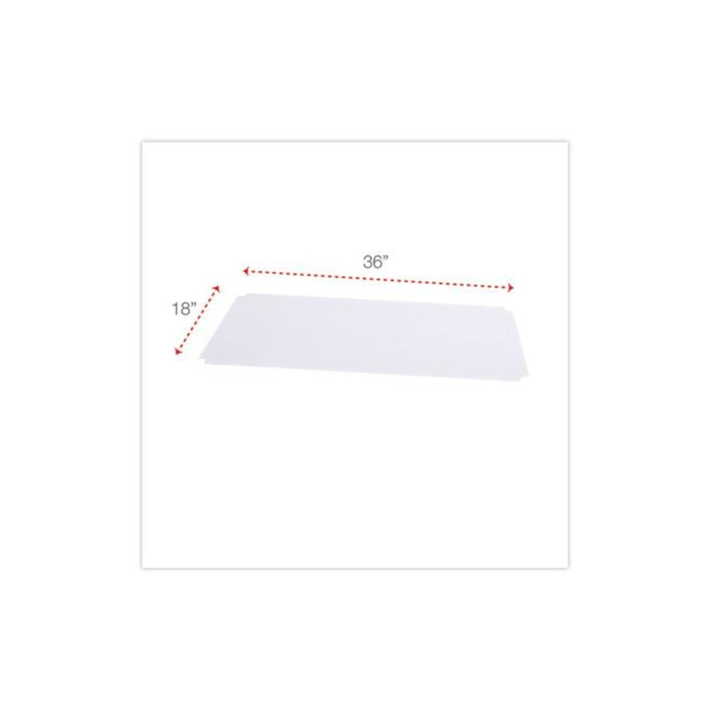 Shelf Liners For Wire Shelving, Clear Plastic, 36w x 18d, 4/Pack. Picture 2