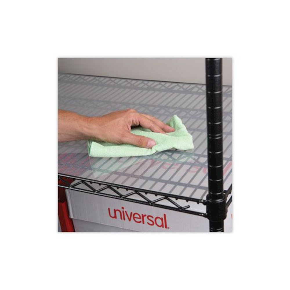 Shelf Liners For Wire Shelving, Clear Plastic, 48w x 24d, 4/Pack. Picture 5