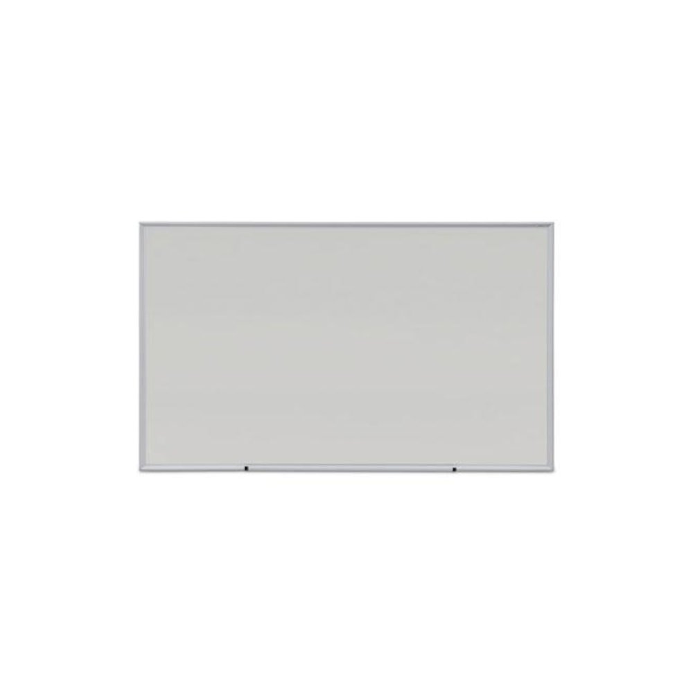 Deluxe Melamine Dry Erase Board, 60" x 36", White Surface, Anodized Aluminum Frame. Picture 1
