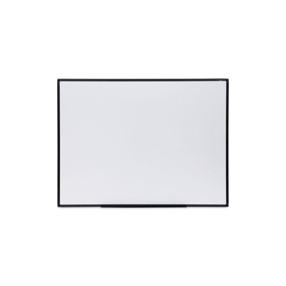 Design Series Deluxe Dry Erase Board, 48" x 36", White Surface, Black Anodized Aluminum Frame. Picture 1