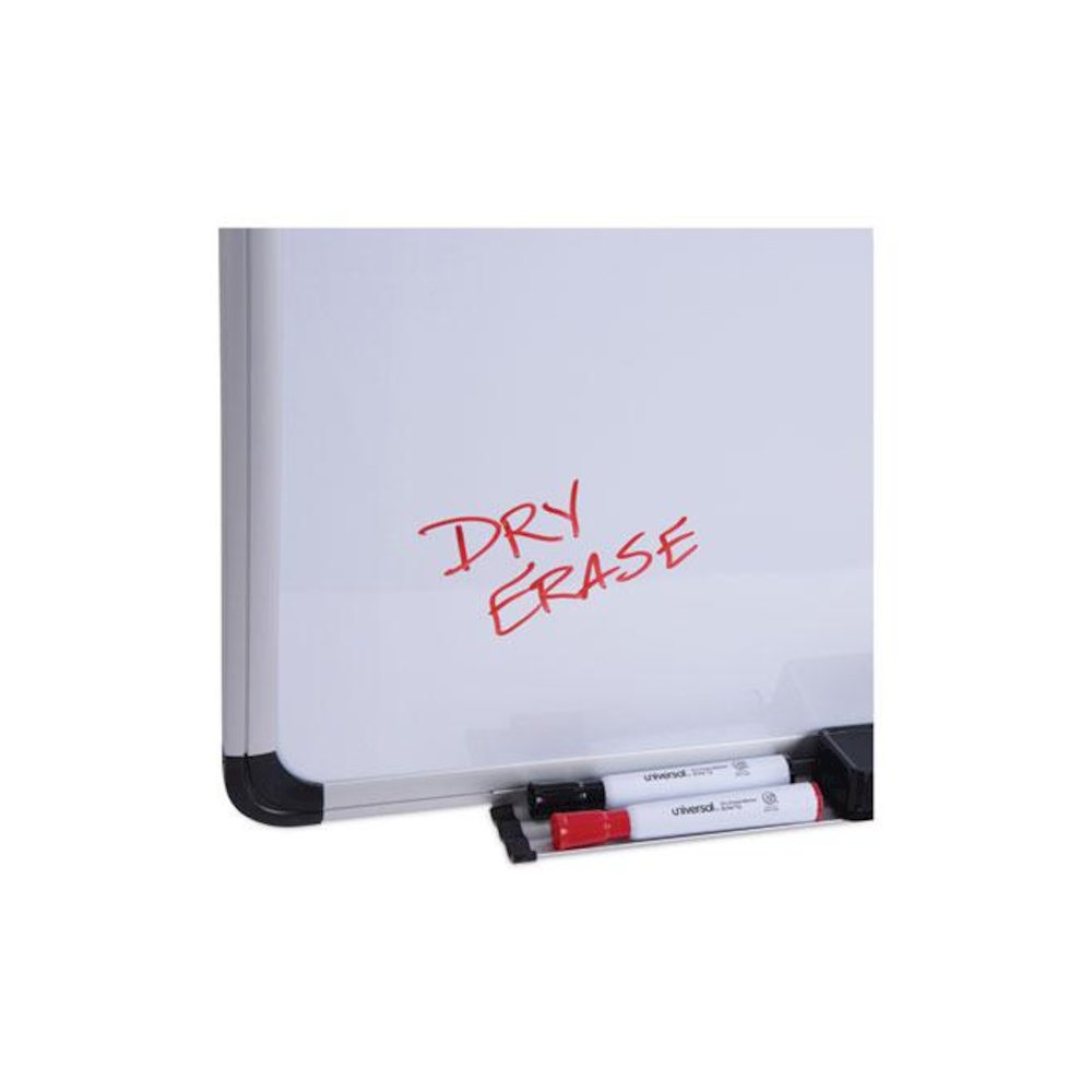 Magnetic Steel Dry Erase Marker Board, 48" x 36", White Surface, Satin Aluminum Frame. Picture 7