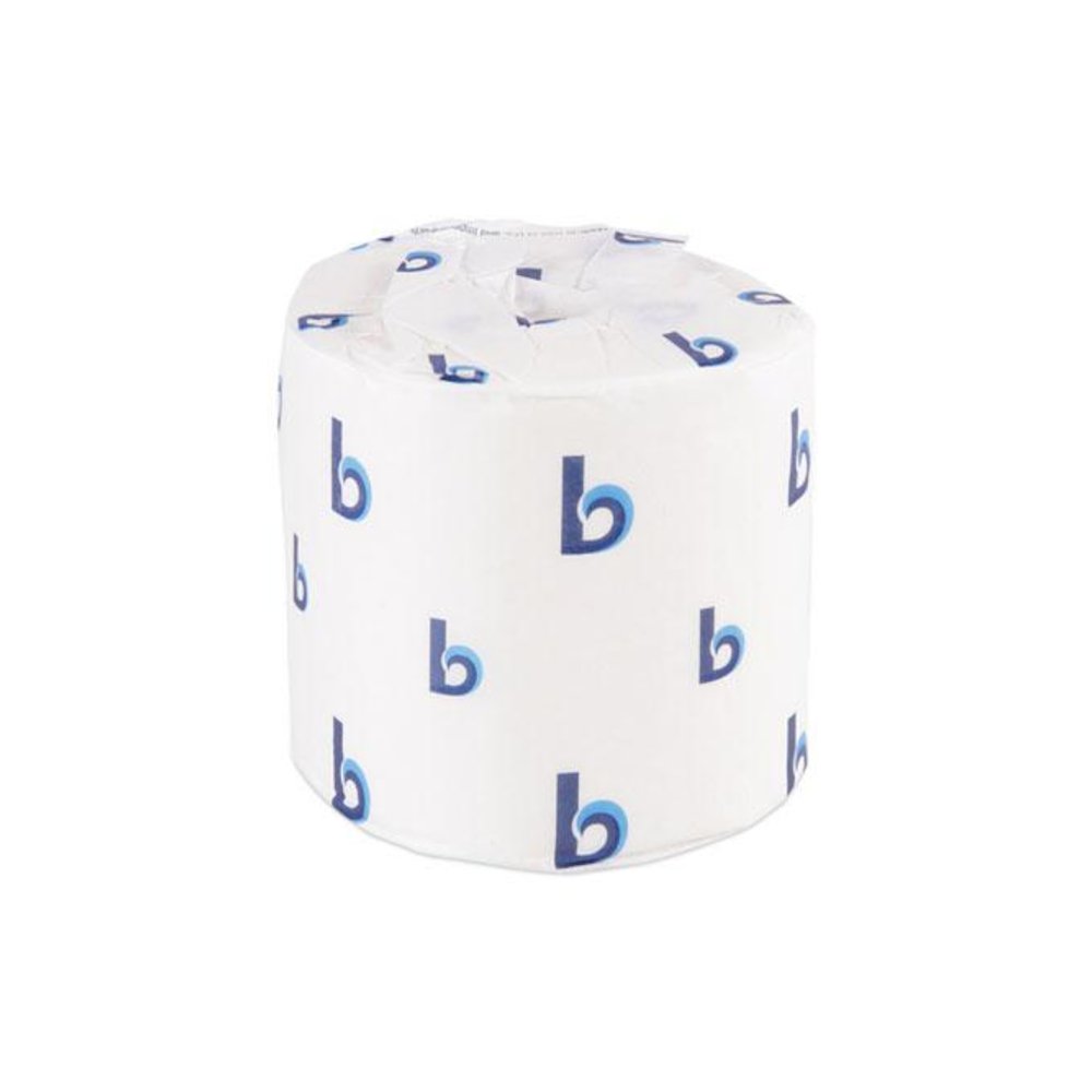 One-Ply Toilet Tissue, Septic Safe, White, 1,000 Sheets/Roll, 96 Rolls/Carton. Picture 1