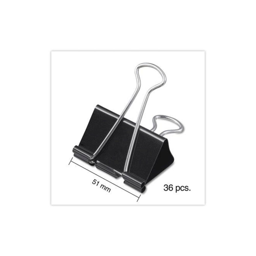 Binder Clip Zip-Seal Bag Value Pack, Large, Black/Silver, 36/Pack. Picture 4