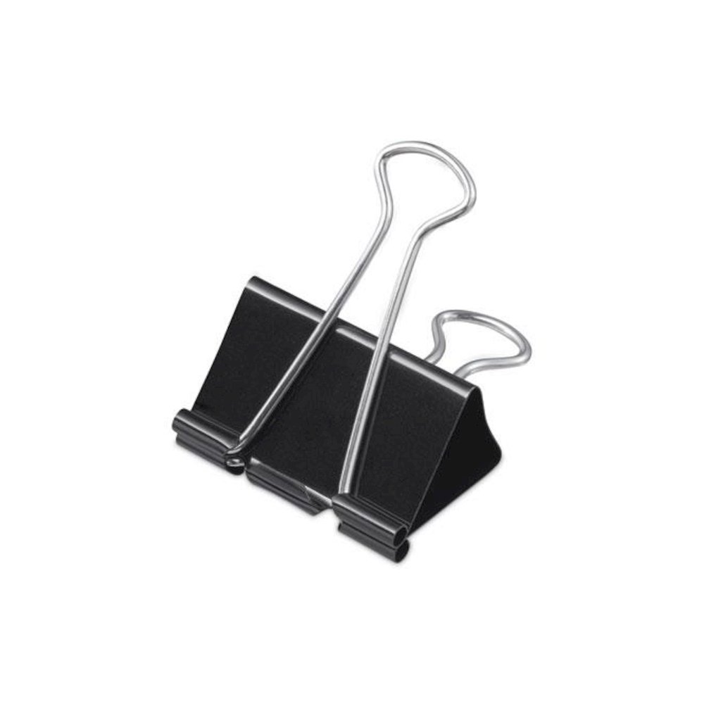 Binder Clip Zip-Seal Bag Value Pack, Large, Black/Silver, 36/Pack. Picture 1