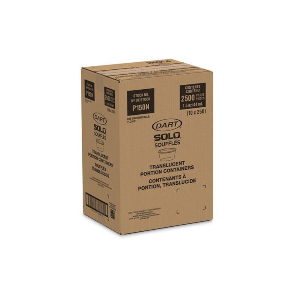 Polystyrene Portion Cups, 1.5 oz, Plastic, Translucent, 2,500/Carton. Picture 2