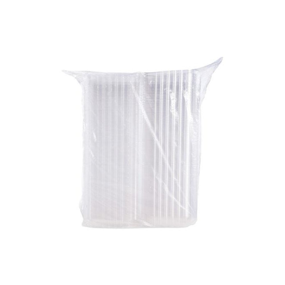 ClearSeal Hinged-Lid Plastic Containers, 8.3 x 8.3 x 3, Clear, Plastic, 250/Carton. Picture 5