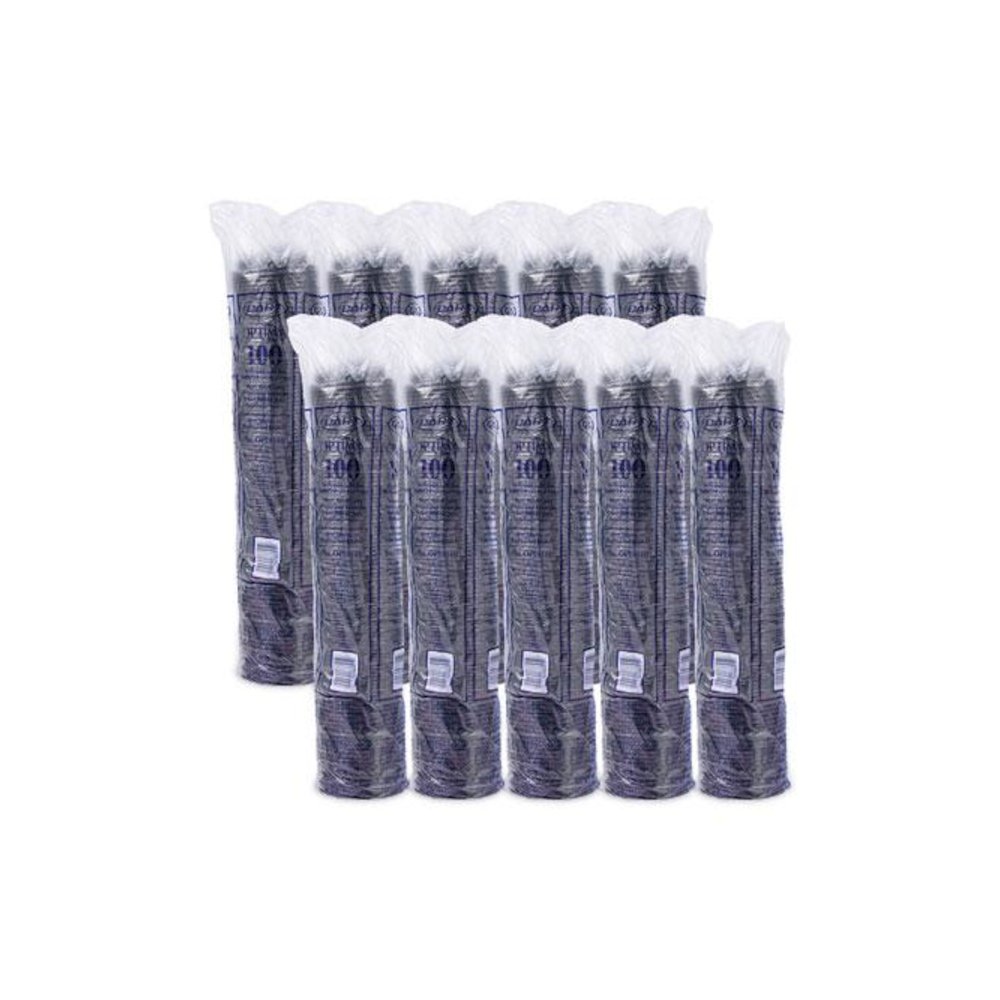 Optima Reclosable Lids for Hot Paper Cups, Fits 10 oz to 24 oz Hot Cups, Plastic, Black, 1,000/Carton. Picture 6