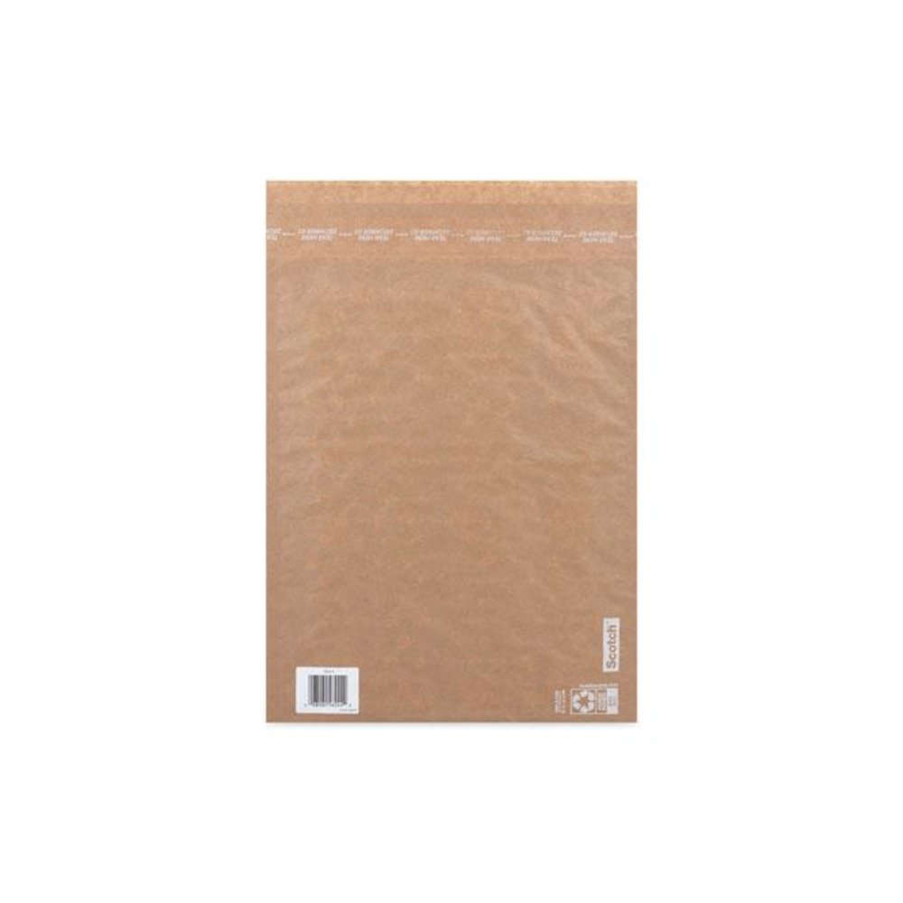Curbside Recyclable Padded Mailer, #5, Bubble Cushion, Self-Adhesive Closure, 12 x 17.25, Natural Kraft, 100/Carton. Picture 2