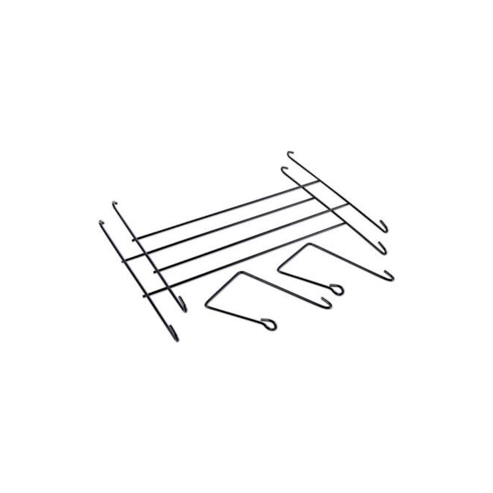 Mesh Three-Pack Wall Files, 3 Sections, Letter Size, 14.13" x 3.38" x 8.5", Black. Picture 2