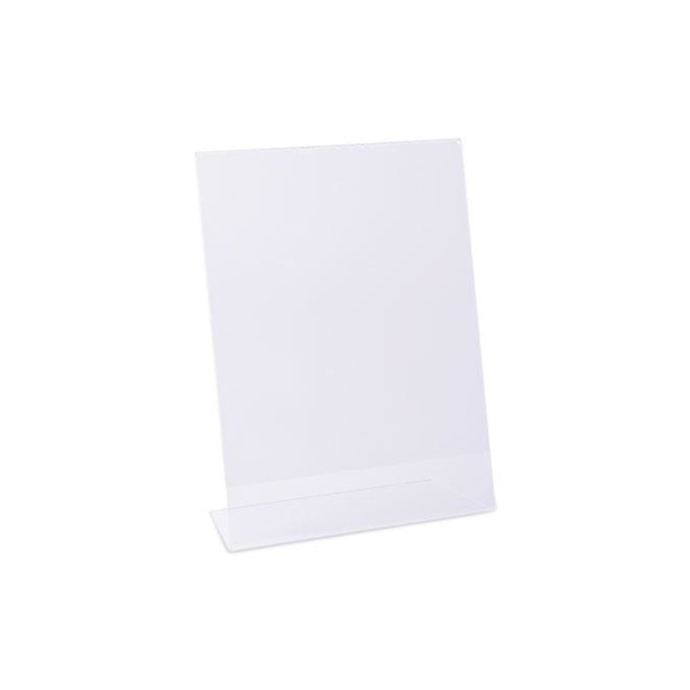 Clear L-Style Freestanding Frame, 8.5 x 11 Insert, 3/Pack. Picture 1