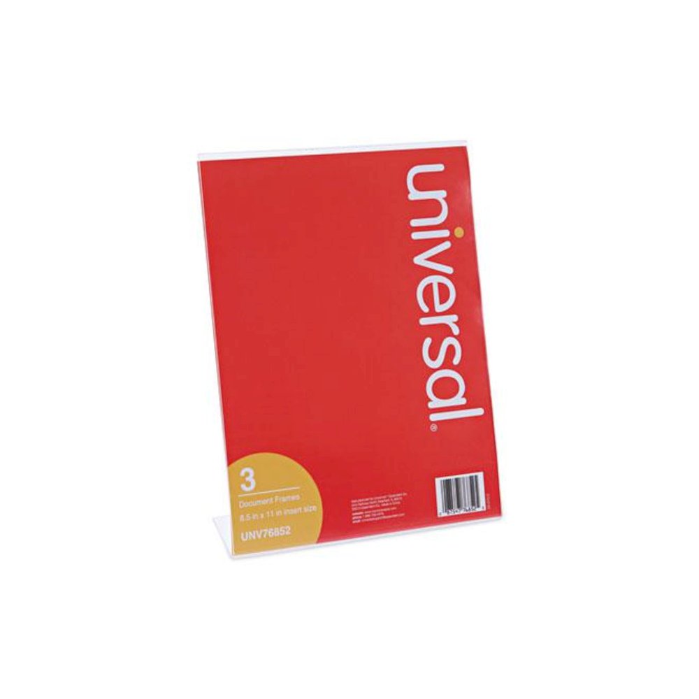 Clear L-Style Freestanding Frame, 8.5 x 11 Insert, 3/Pack. Picture 2