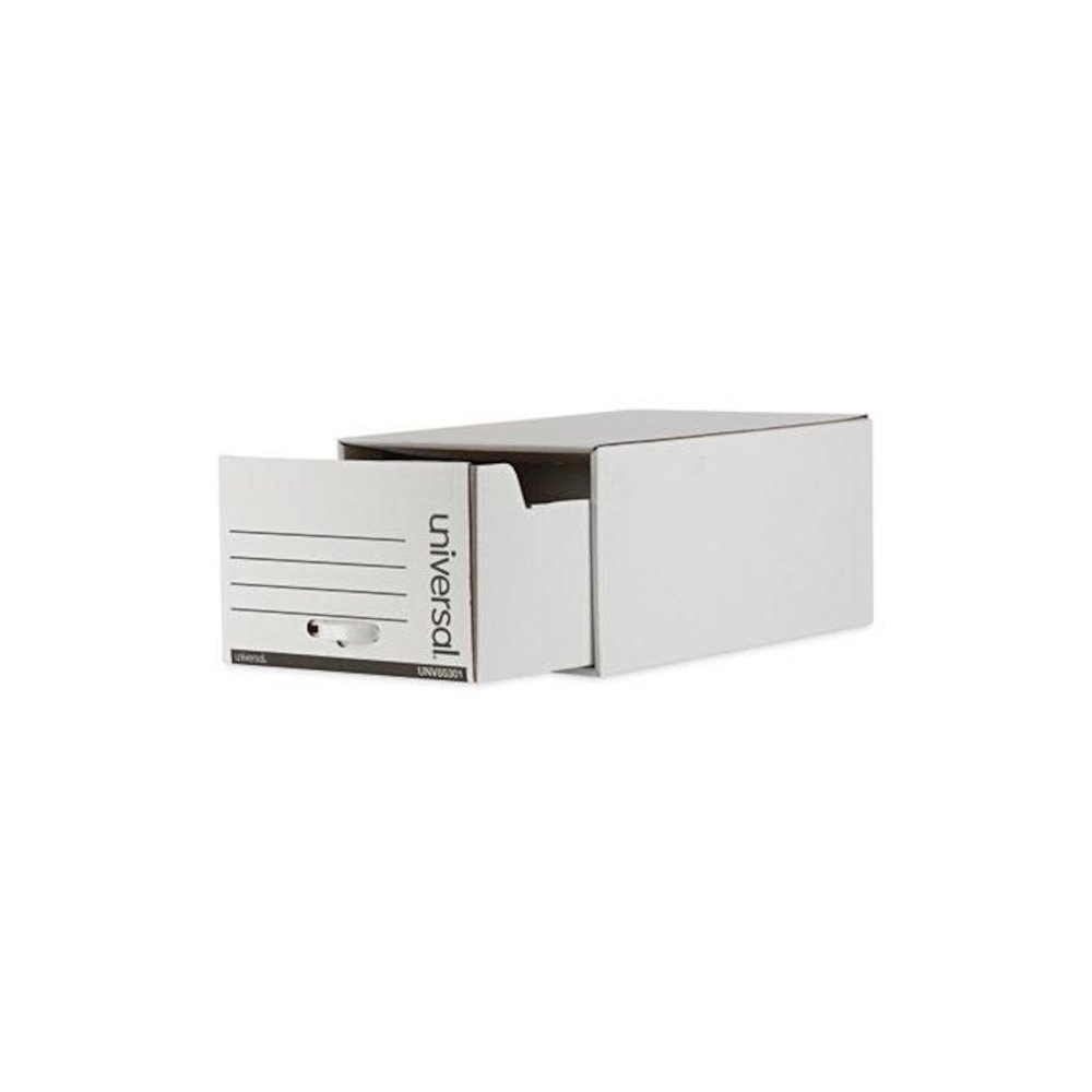 Heavy-Duty Storage Drawers, Legal Files, 17.25" x 25.5" x 11.5", White, 6/Carton. Picture 2