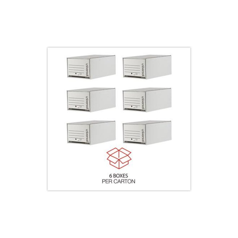 Heavy-Duty Storage Drawers, Legal Files, 17.25" x 25.5" x 11.5", White, 6/Carton. Picture 4