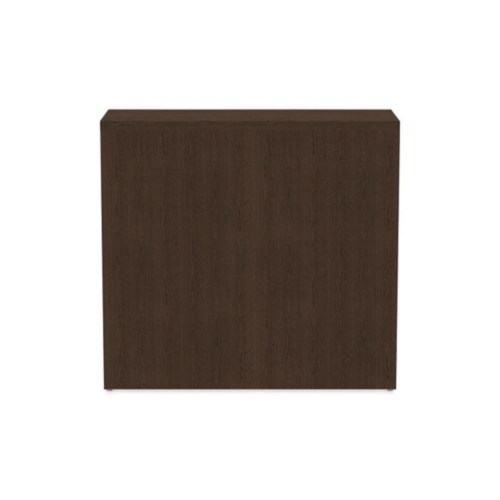 Alera Valencia Series Bookcase, Two-Shelf, 31.75w x 14d x 29.5h, Espresso. Picture 5